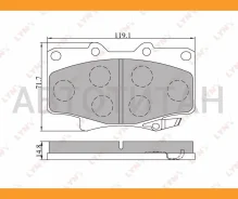 ������� ��������� �������� | ����� | Toyota Land Cruiser (J70/J80) Lynxauto BD7504 BD7504 ����