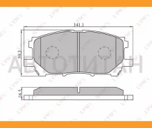 ������� ��������� �������� | ����� | Lexus RX 300/330/350 (U35) 03 /Harrier 03 Lynxauto BD7525 BD7525 ����