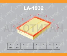 ������ ��������� Toyota Land Cruiser Prado (KDJ15_, GRJ15_) 4.0 10 Lynxauto LA1932 LA1932 ����