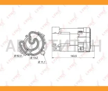 ������ ��������� Hyundai Santa FE I / II 2.0 / 2.4 / 2.7 (CM_, SM_) 01- 3111226100, 3111226000, HF636, FCH07S, ST6504, 30H0007, ADG02337 Lynxauto LF98...