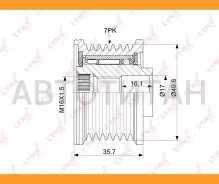����� �������� ����� ���������� Renault Duster 2.0 12- / ALT Lynxauto PA1059 PA1059 ����