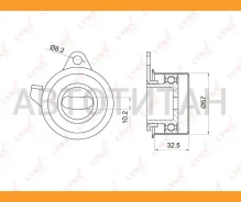 ����� �������� ����� ��� Mitsubishi Colt 1.3-1.5 95-03 / Lancer 1.3-1.6 95 / Space Star 1.3-1.6 95-04 PB1032 ����