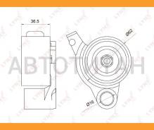 ����� �������� ����� ��� Toyota Camry(V30) 3.0 01-06 / Alphard 3.0 03-08 / Highlander 3.0-3.3 00-07, Lexus RX300-400h 03-08 Lynxauto PB1076 PB1076 ���...