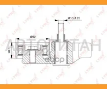 ����� ���������� ����� ��� Mitsubishi L200(KA/KB) 2.5D 07-15 / Pajero Sport II 2.5D 08- Lynxauto PB1252 PB1252 ����