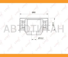 ����� �������� ����� ��� Mitsubishi Colt 1.3-1.5 95-12 Lynxauto PB3015 PB3015 ����