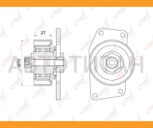 ����� �������� ���������� ����� Citroen Berlingo/C4 1.1-1.6 00- / Peugeot Parner/206 1.1-1.6 02- / - AC Lynxauto PB5096 PB5096 ����