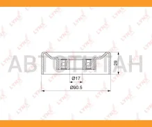 ����� �������� ���������� ����� Toyota 2UZ-FE LAND Cruiser UZJ100/UZJ200 98-07- / Lexus GX470 02-09 / LX470 02-07 / ALT / D=90 �� PB5370 ����