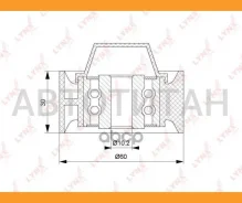 ����� �������� ���������� ����� Renault Koleos (HY_) 2.0dCi 08- / Master III 2.3dCi 10- / ALT Lynxauto PB7172 PB7172 ����