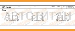 ������� ����. ���. /���. Lexus GS300/GS430 04/05- Masuma MS1494 MS1494 ����