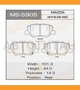 ������� ����. ���. Citroen C4 Aircross 12-/Mazda 6 13-/Mitsubishi Outlander 12- Masuma MS5905 MS5905 ����