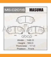 ������� ����. ���. Nissan Qashqai/X-Trail 13- Masuma MSC2016 MSC2016 ����