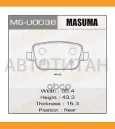 ������� ����. ���. FORD Fuga/Focus/Mondeo 07- Masuma MSU0038 MSU0038 ����