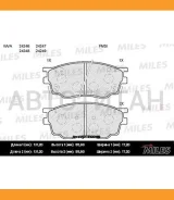 ������� ��������� �������� (��� �������) (����� Semi-Metallic) (Mazda 6 (GG, GH) 1.8) (TRW GDB3309) E100189 Miles E100189 E100189 ����
