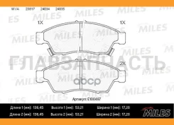 ������� ��������� �������� (����� Semi-Metallic) Suzuki Liana 02 (TRW GDB3290) E100497 Miles E100497 E100497 ����