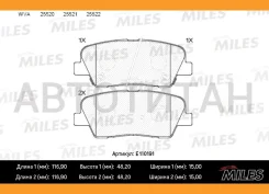 ������� ��������� ������ (��� �������) (����� Semi-Metallic) Hyundai Santa FE (CM) 2.2D 09-/KIA Sorento (XM) 09- (TRW GDB3499) E110191 E110191 ����