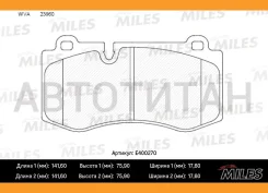������� ��������� �������� (��� �������) (����� Low-Metallic) (MB W221/W211/C219/C216/R230) (TRW GDB1733) E400270 Miles E400270 E400270 ����
