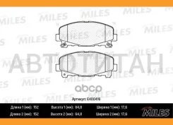 ������� ��������� �������� (����� Low-Metallic) Honda Accord 2.0/2.4 ���� 08- (TRW GDB3477) E400416 Miles E400416 E400416 ����