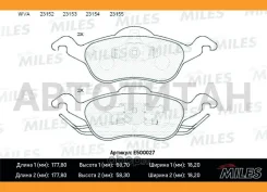 ������� ��������� �������� (����� Ceramic ����� PRO) FORD Focus 9805 (TRW GDB1358) E500027 E500027 ����