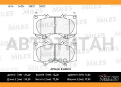 ������� ��������� �������� Ceramic Toyota LC 120 4.0/3.0D/Mitsubishi Pajero 06 �������� Ceramic Miles E500046 E500046 ����
