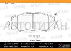 ������� ��������� �������� Ceramic Toyota Auris 1.4-1.6 07-/Corolla 1.4 07-/RAV 4 06- �������� Ceramic Miles E500135 E500135 ����