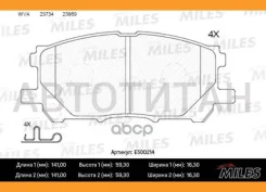 ������� ��������� �������� (����� Ceramic ����� PRO) Lexus RX300/RX330/RX350 0308/RX400H 0509 (TRW GDB3338) E500214 Miles E500214 E500214 ����