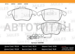 ������� ��������� �������� Ceramic AUDI Q3 11-/VW Sharan 10-/Tiguan 07- �������� Ceramic Miles E500186 E500186 ����