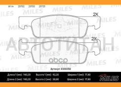 ������� ��������� �������� Ceramic Renault Logan II/Sandero II 16V 14- ���. Ceramic Miles E500350 E500350 ����