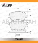 ������� ��������� �������� (����� Ceramic ����� PRO) Suzuki Swift 05-/OPEL Agila 07-/Nissan Micra 10- (TRW GDB3396) E500498 E500498 ����