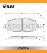 ������� ��������� �������� (��� ABS) (����� Ceramic ����� PRO) Toyota Yaris 06- (������) (TRW GDB3459) E500504 Miles E500504 E500504 ����