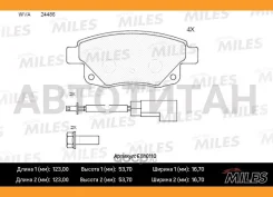 ������� ��������� ������ (� ��������) (����� Ceramic ����� PRO) FORD Transit 06- (TRW GDB1725) E510110 Miles E510110 E510110 ����