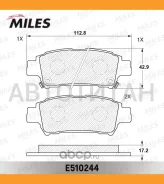 ������� ��������� ������ (����� Ceramic ����� PRO) Toyota Avensis Verso 2.0 01-/Previa 2.0-2.4 00- (TRW GDB3249) E510244 Miles E510244 E510244 ����