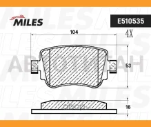������� ��������� ������ Ceramic Skoda Octavia 12- ������ Ceramic Miles E510535 E510535 ����