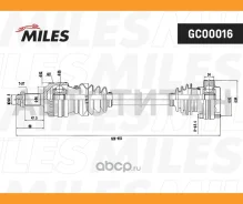 ������ ������ L/R BMW E36/E46 1.6-2.0 ����. ���. /����. (ABS) Miles GC00016 GC00016 ����