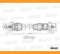 ������ � ����� �������� ����� BMW E53 3.0D-4.6 00- (GKN 304495) GC01020 Miles GC01020 GC01020 ����