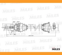 ������ � ����� ����� (ABS) Renault Megane I 1.4-1.9D 96-00 (GKN 303064) GC01115 GC01115 ����