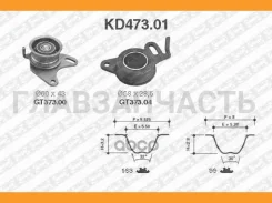 ������ ��� [163x25,4 + 099x19] + 2 ������ Mitsubishi L200/L300/L400/Pajero 2.5TD 86- KD47301 ����