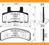 ������� �������� Hyundai Tucson 2.0/CRDi/2.7 08/04-, KIA Sportage 2.0/CRDi/2.7 09/04- SP1261 ����