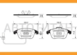 ������� ��������� AUDI A4/A4 Allroad/A5 1.8-3.2 07- �������� � ����. SP2144 SP2144 ����