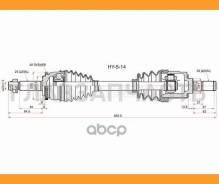 ������ � ����� FR LH Hyundai Solaris/KIA RIO 10-(c ABS), �����/������ �������� HY514 ����