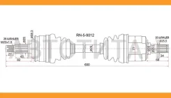 ������ � ����� FR LH Renault Fluence 10- 1.6 ���� SAT RN59012, �����/������ �������� RN59012 ����