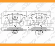 ������� ��������� (�������) Audi A3 03-13 / Volkswagen Golf 03-16 / Jetta 05-10 / Passat 05-11 / Aud SAT ST1K0698151B, �������� ST1K0698151B ����
