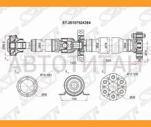 ��� ��������� RR BMW X5 E53 SAT ST26107524364, ������ ST26107524364 ����