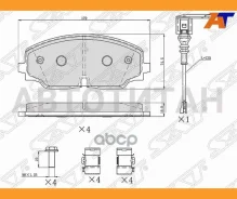 ������� ��������� (�������) Volkswagen Teramont 17- SAT ST3QF698151, �������� ST3QF698151 ����
