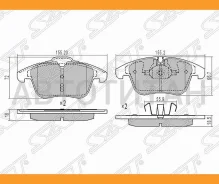 ������� ��������� (�������) Citroen C5 01-17 / Ford Mondeo 07-15 / Volvo S60 10-18 / Ford Galaxy 06- SAT ST425424, �������� ST425424 ����