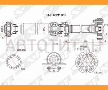 ��� ��������� RR VW Touareg 02-10 3,0 AT/Cayenne 02-10 3,0 AT/MT SAT ST7L6521102B, ������ ST7L6521102B ����