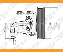 ����� ��� Chevrolet AVEO 03-08/Lacetti 03-/Daewoo Nubira 97-07 (D ����� 129��) SAT STVP55 STVP55 ����