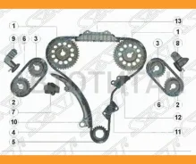 �������� ������ ���� ��� Nissan VQ20DE/VQ25DE/VQ30DE SAT TKNS308A TKNS308A ����
