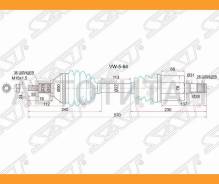 ������ � ����� LH Volkswagen POLO 10- ���� 4D (RUS)/POLO VI 20-, ����� VW564 ����