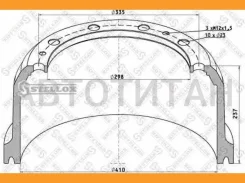 ����. ������� NEW �����. 410x180/191 H=237 d=298/335 n10x23 MB Actros 6244210201 Stellox 8500022SX 8500022SX ����