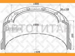 ����. ������� 420x200/215 H=256 d=300/335 n10x23 SAF SK/RS9042/20 Stellox 8500062SX 8500062SX ����